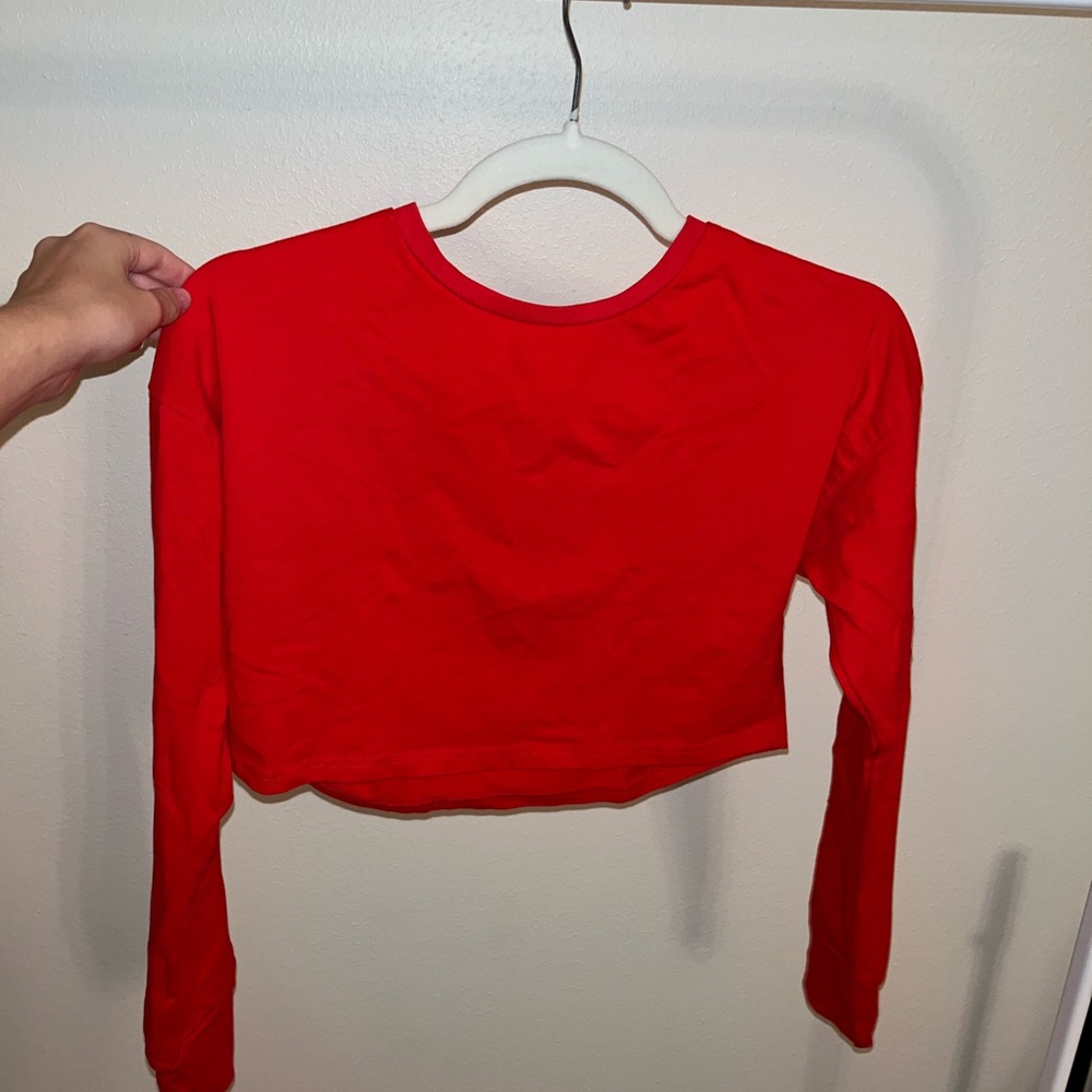 Long sleeve crop top size S